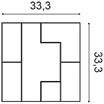 Декоративная панель Orac W103 (33.3x33.3x2.5 см) в Новокузнецке