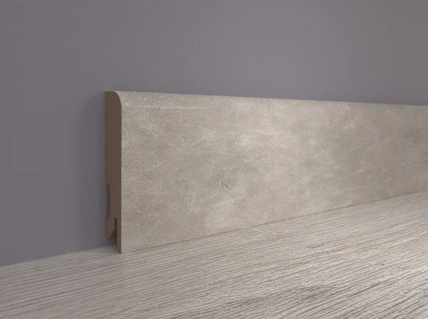 Плинтус MDF Bonkeel 24066 Бетон Лофт Светлый (80х16х2400 мм) в Новокузнецке