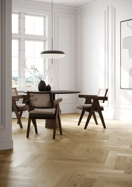 Паркетная доска Quartz Parquet Английская Ёлка Дуб Шампань 33-414 в Новокузнецке