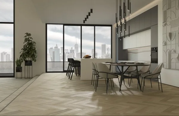 Паркетная доска Quartz Parquet Английская Ёлка Дуб Лимба 33-405 в Новокузнецке