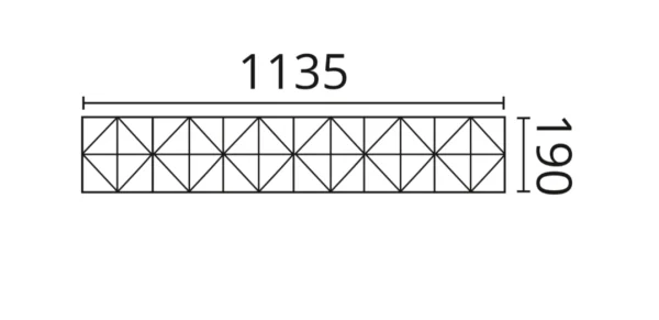 Декоративная панель NMC Arstyl Pyramid (113.5x19x1.8 см) в Новокузнецке