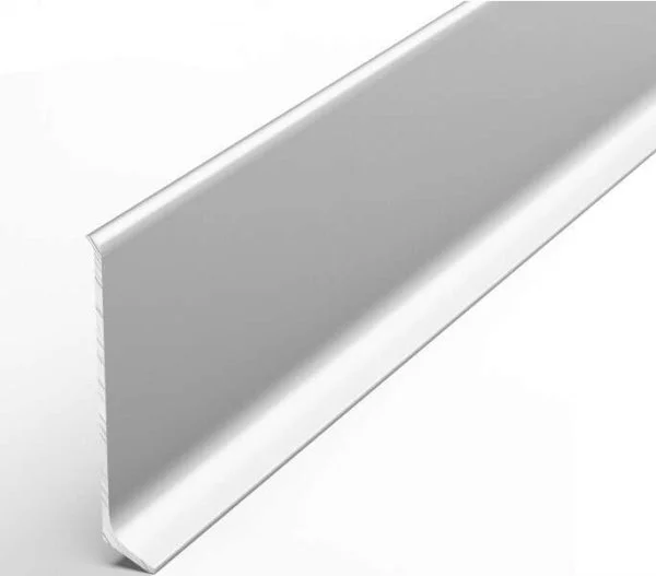 Алюминиевый плинтус Bonkeel ПЛ60 501л Серебро Люкс (58,5х11,2х2500мм) в Новокузнецке
