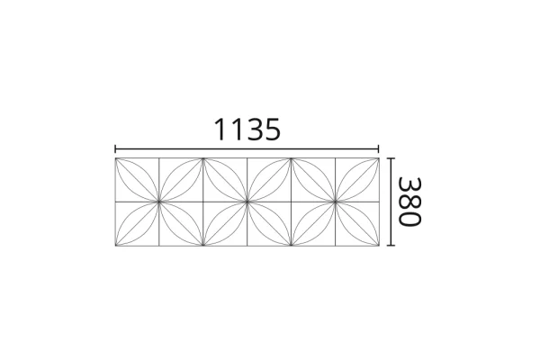 Декоративная панель NMC Arstyl Flower (113.5x38x2.8 см) в Новокузнецке