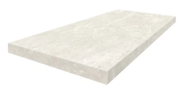 Керамогранит Coliseum Да Винчи Уайт Ступень угловая левая (Натуральный, 33х60) в Новокузнецке