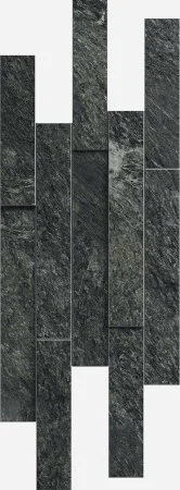Керамогранит Italon Скайфолл Неро Брик 3D (Патинированная, 28х78) в Новокузнецке