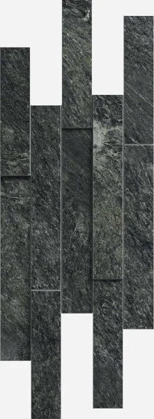 Керамогранит Italon Скайфолл Неро Брик 3D (Патинированная, 28х78) в Новокузнецке
