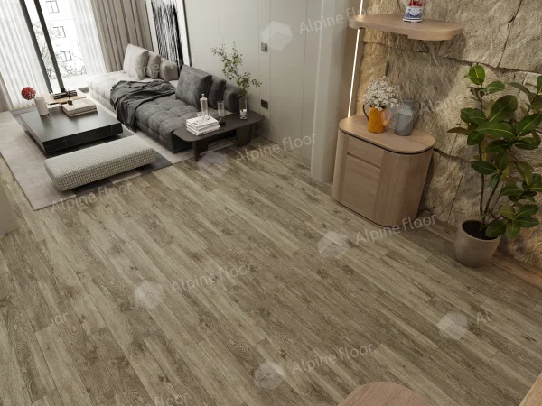 Каменно-полимерная плитка Alpine Floor Grand Sequoia Village Венге Грей ECO 11-807 4мм, 43 класс в Новокузнецке