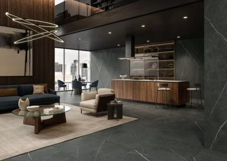 Керамогранит Italon Метрополис Империал Блэк 120х278 (Натуральная и Реттифицированная) в Новокузнецке