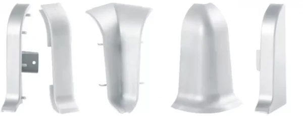 Соединитель для плинтуса ALP-C43 Серебро (ПВХ) в Новокузнецке