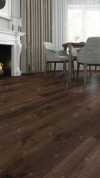 Каменно-полимерная плитка Alpine Floor Real Wood Дуб Мокка ECO 2-2, 6 мм 43 класс в Новокузнецке