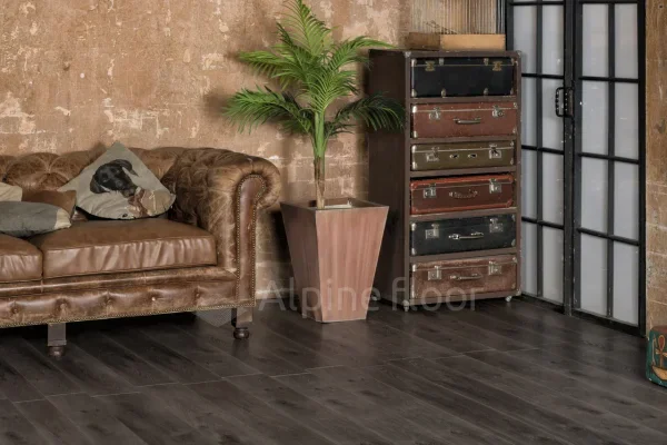 Кварц-виниловая плитка Alpine Floor Premium XL Дуб Торфяной ЕСО 7-11, 8 мм. 43 класс в Новокузнецке