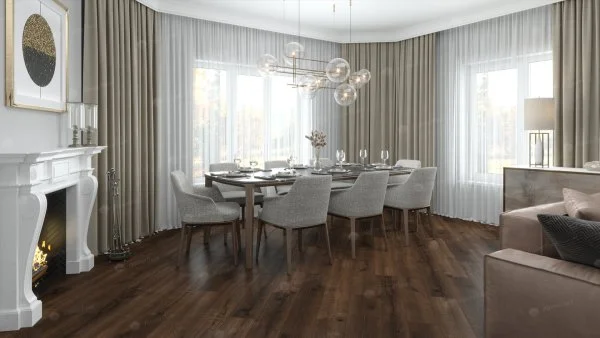Каменно-полимерная плитка Alpine Floor Real Wood Дуб Мокка ECO 2-2, 6 мм 43 класс в Новокузнецке