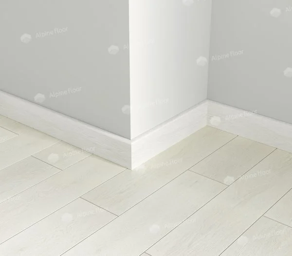 Кварцевый плинтус Alpine Floor Parquet Light 13-0 Белый в Новокузнецке