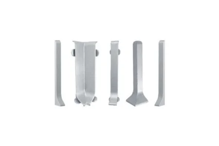 Внутренний угол для плинтуса ЭлитПроф Плоский 80 (ПВХ) в Новокузнецке