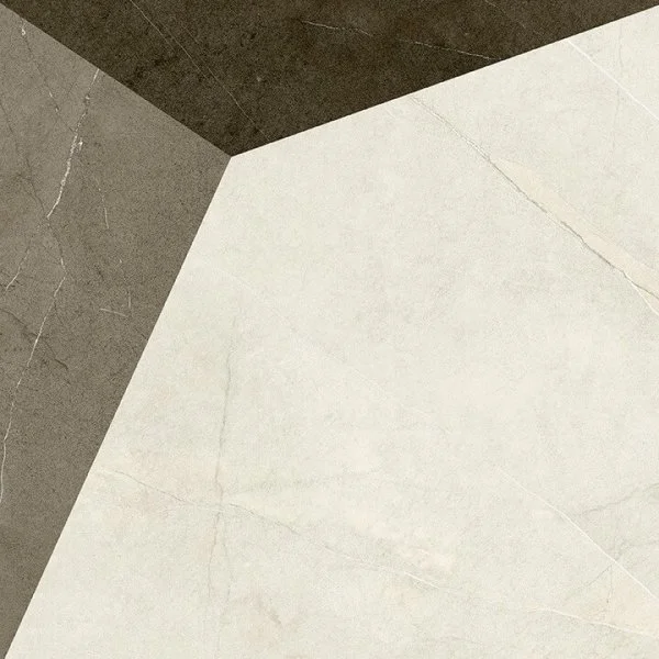 Керамогранит Coliseum Фьямма Уайт Вставка Фрэйм 60х60 (Натуральный и Реттифицированный) в Новокузнецке