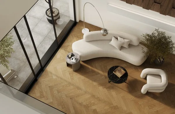 Паркетная доска Quartz Parquet Английская Ёлка Дуб Рустикальный 33-410 в Новокузнецке