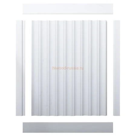 Финишный молдинг LF124A NP правый белый (42х12х2700мм) в Новокузнецке