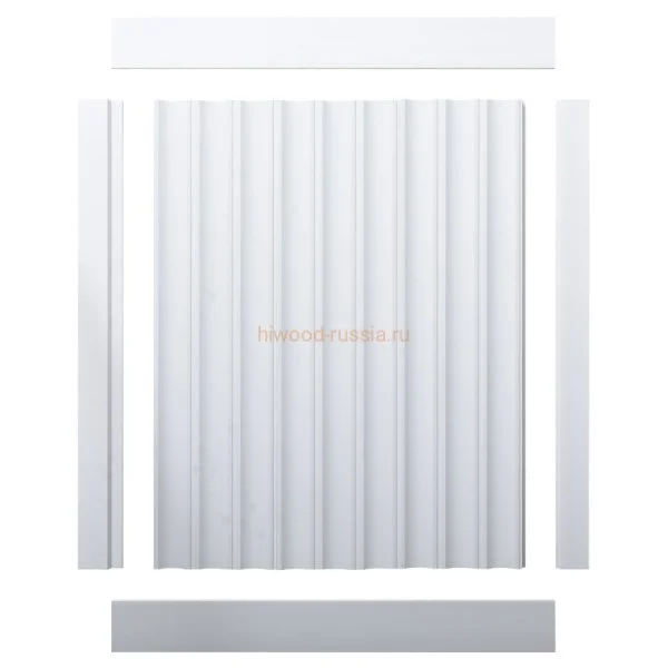 Финишный молдинг LF124A NP правый белый (42х12х2700мм) в Новокузнецке