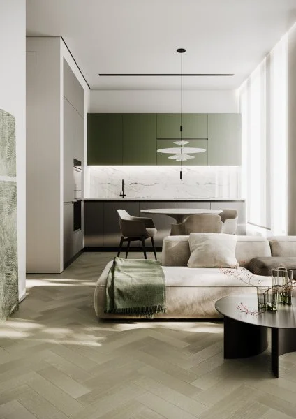 Паркетная доска Quartz Parquet Штучный паркет Дуб Лунный 44-1258-08 в Новокузнецке