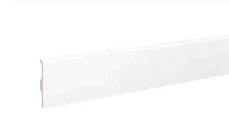 Плинтус дюрополимерный Bonkeel 01 Белый (80х14х2000 мм) в Новокузнецке