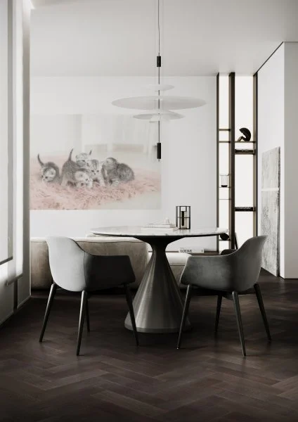 Паркетная доска Quartz Parquet Штучный паркет Дуб Смоляной 44-1258-01 в Новокузнецке