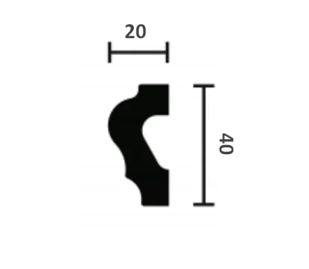 Молдинг NMC Wallstyl WL2 (40х20х2000 мм) в Новокузнецке