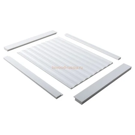 Финишный молдинг LF124A NP правый белый (42х12х2700мм) в Новокузнецке