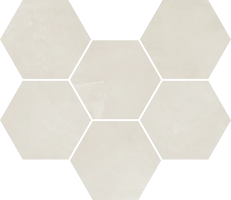 Керамогранит Italon Континуум Полар Мозаика Гексагон (Натуральная 25х29) в Новокузнецке