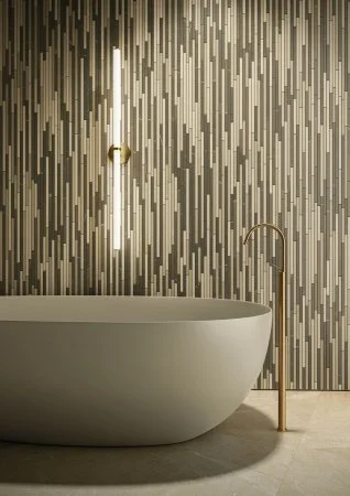 Керамогранит Italon Метрополис Вставка Стрип Ворм 26х75 (Натуральная) в Новокузнецке