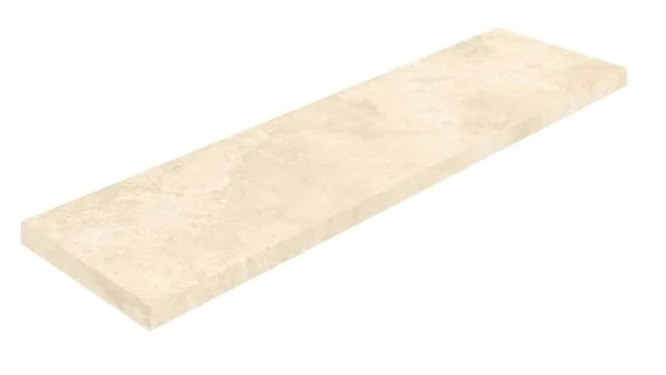 Керамогранит Coliseum Аурелия Уайт Ступень угловая левая (Натуральный, 33х120) в Новокузнецке