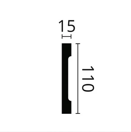 Плинтус NMC Wallstyl FD2S (110х15х2000 мм) в Новокузнецке