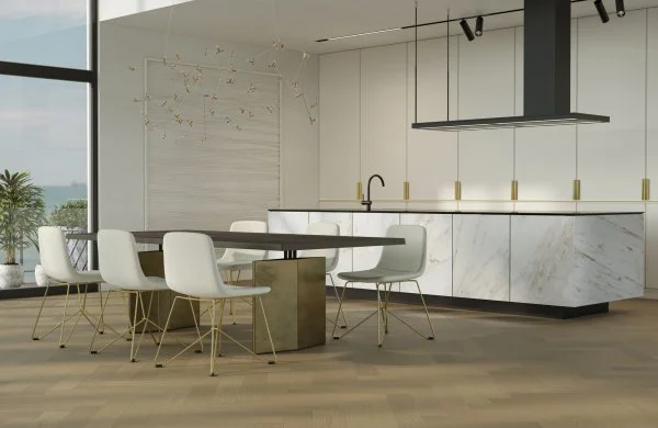 Паркетная доска Quartz Parquet Английская Ёлка Дуб Шампань 33-414 в Новокузнецке