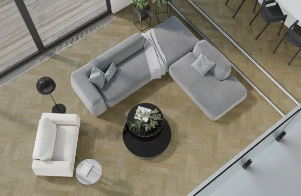 Паркетная доска Quartz Parquet Английская Ёлка Дуб Карельский 33-419 в Новокузнецке