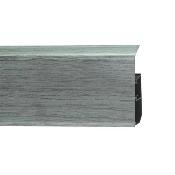 Пластиковый плинтус Royce №333 Серебристый Жемчуг (80х24х2200мм) в Новокузнецке