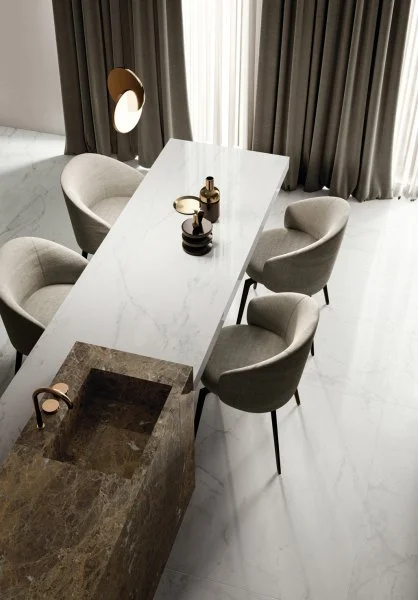 Керамогранит Italon Шарм Делюкс Бьянко Микеланджело 60х120 (Паттинированная и реттифицированная) в Новокузнецке