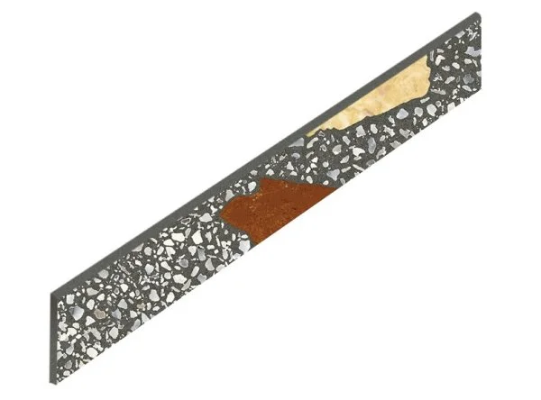 Керамогранит Coliseum Палладио Блэк Плинтус (Натуральный, 7,2х60) в Новокузнецке