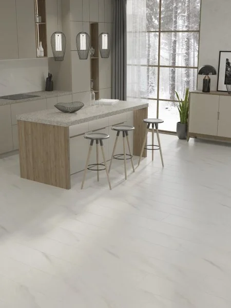 Ламинат Egger PRO 8/33 4V Large Aqua+ Мрамор Леванто белый EPL245 в Новокузнецке