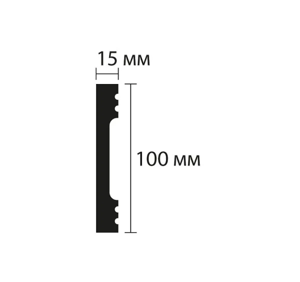 Плинтус NMC Wallstyl FD10 (100х15х2000 мм) в Новокузнецке