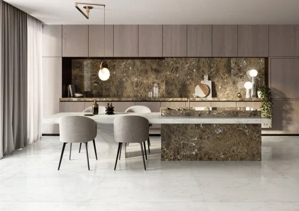 Керамогранит Italon Шарм Делюкс Бьянко Микеланджело 60х120 (Паттинированная и реттифицированная) в Новокузнецке