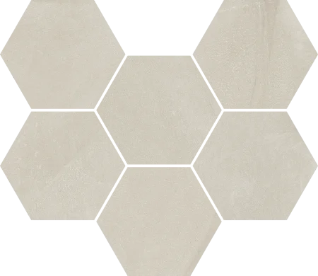 Керамогранит Italon Континуум Пьюр Мозаика Гексагон (Натуральная 25х29) в Новокузнецке
