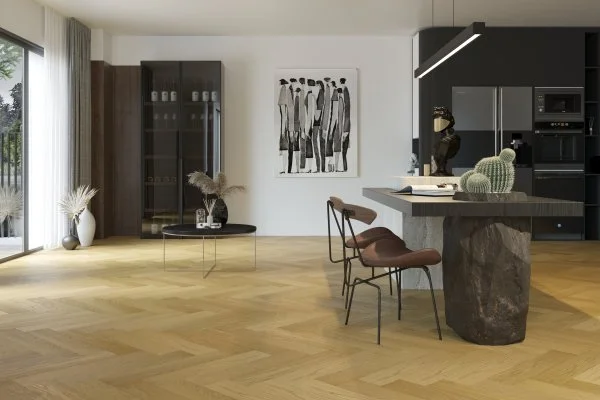 Паркетная доска Quartz Parquet Английская Ёлка Дуб Медовый Раф 33-463 в Новокузнецке