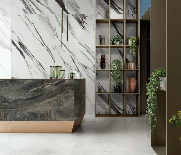 Керамогранит Italon Шарм Делюкс Бьянко Микеланджело 80х160 (Люкс и реттифицированная) в Новокузнецке