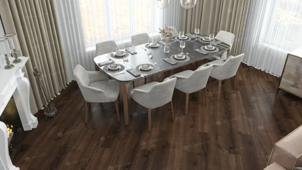 Каменно-полимерная плитка Alpine Floor Real Wood Дуб Мокка ECO 2-2, 6 мм 43 класс в Новокузнецке