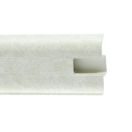 Пластиковый плинтус Royce №860 Белый Кварц (58х22х2200мм) в Новокузнецке