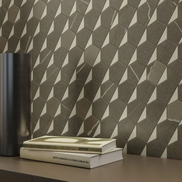 Керамогранит Italon Метрополис Мозаика Гексакон Ворм 25.4x31 (Натуральная) в Новокузнецке