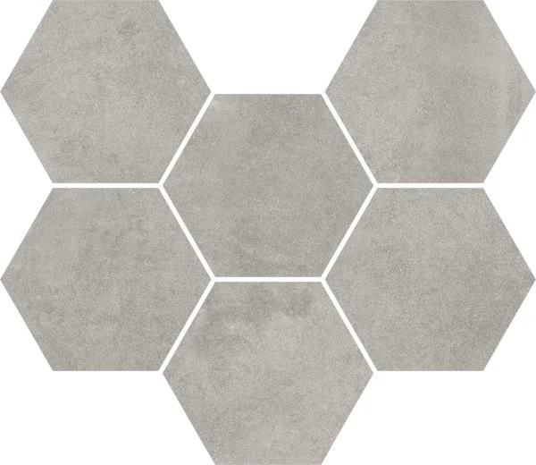 Керамогранит Coliseum Экспо Грэй Мозаика Гексагон (Натуральная, 25х29) в Новокузнецке