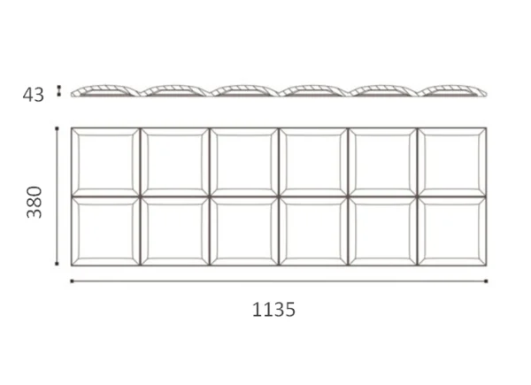 Декоративная панель NMC Arstyl Square (113.5x38x3 см) в Новокузнецке
