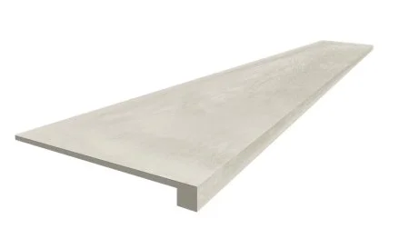 Керамогранит Coliseum Экспо Уайт Ступень фронтальная (Натуральный, 33х60) в Новокузнецке