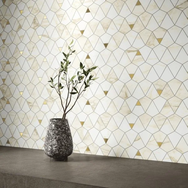 Керамогранит Italon Этернум Каррара Мозаика Вертекс 25.8х30 (Натуральная) в Новокузнецке