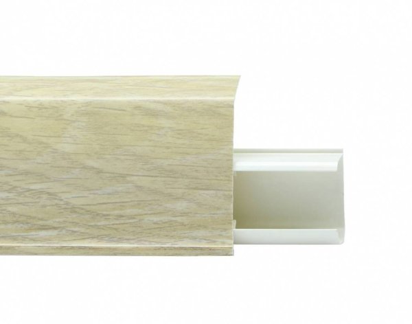 Пластиковый плинтус Royce №508 Серый Опем (55х23х2200мм) в #REGION_NAME_DECLINE_PP#